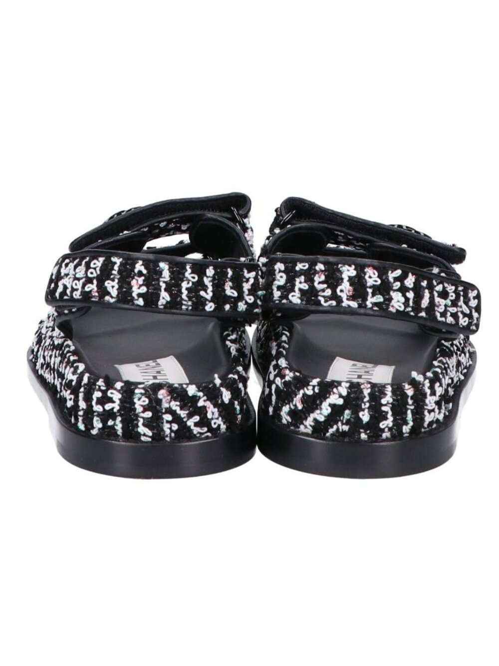 Chanel CC Logo Tweed Leather Flat 36c - Picture 4 of 10